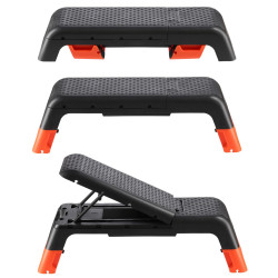 Step-platforma reglabila 2in1 HMS AS009 Pro (Black/Orange) Thumb