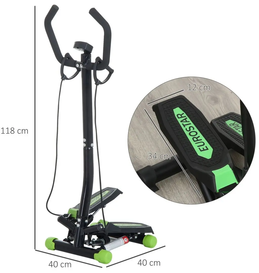 Stepper Homcom A90-128 (Black/Green) - 4