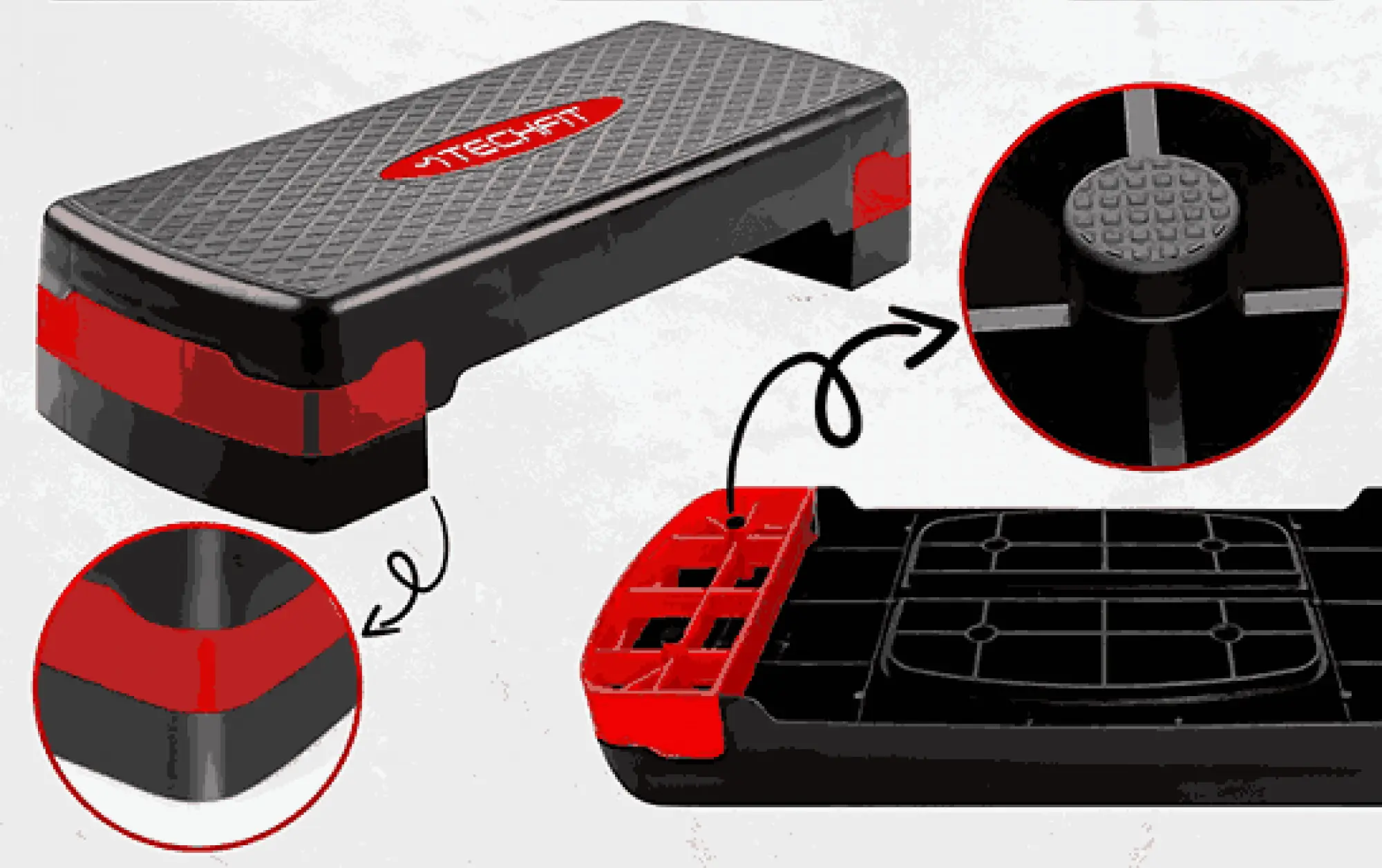 Степпер Techfit TC97301R (Black/Red) - 3