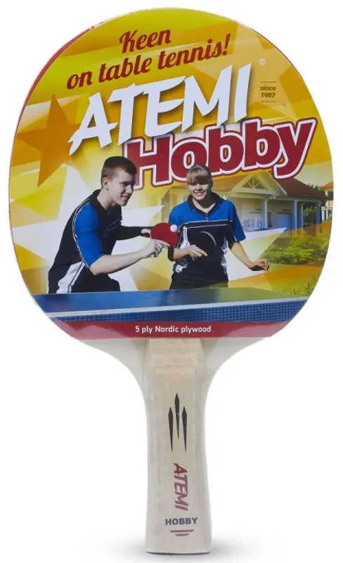 Set tenis de masa Atemi Hobby (Red/Wood)