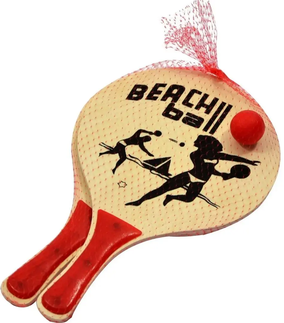 Набор для пляжного тенниса Athlitech 900 (Wood/Red) - 2