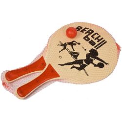 Набор для пляжного тенниса Athlitech 900 (Wood/Red) Thumb