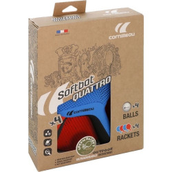 Set tenis de masa Cornilleau Soft Quatro (Blue/Red) Thumb