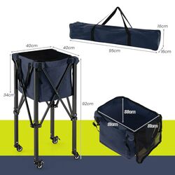 Cărucior pentru mingi de tenis Costway SP38003BL (Blue) Thumb