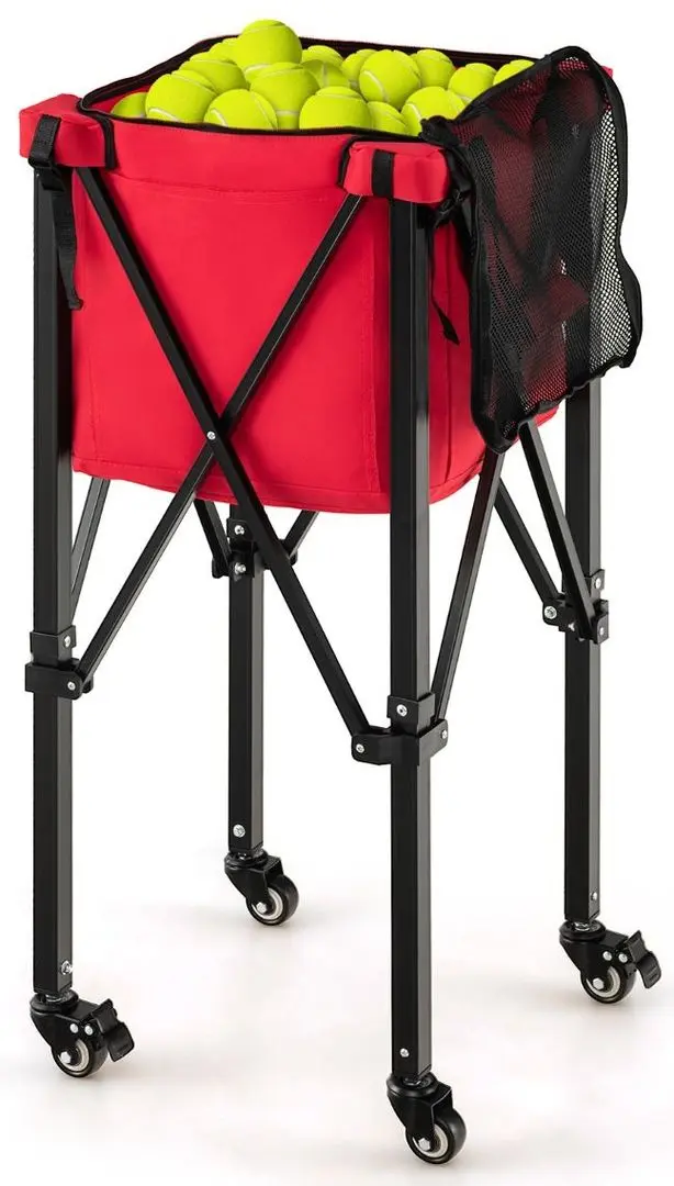 Cărucior pentru mingi de tenis Costway SP38003RE (Red)
