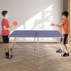 Теннисный стол Costway SP37877 (Blue) Thumb