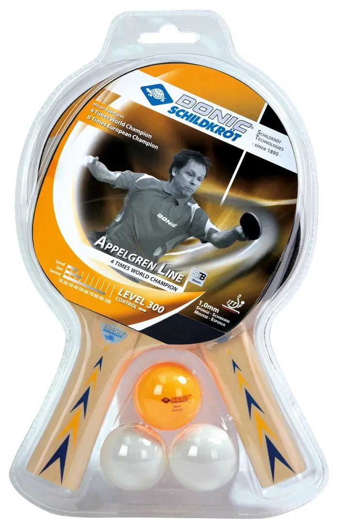 Набор для настольного тенниса Donic-Schildkrot Appelgren Line 300 DSK (Blue/Yellow) - 3