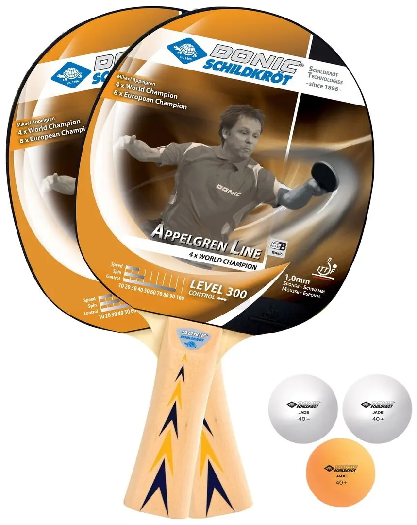 Набор для настольного тенниса Donic-Schildkrot Appelgren Line 300 DSK (Blue/Yellow)
