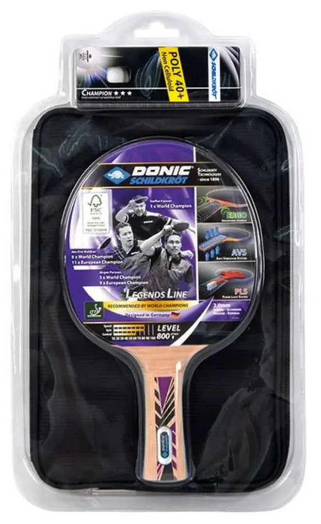 Set tenis de masa Donic-Schildkrot Legends Line 800 (Purple/Black)