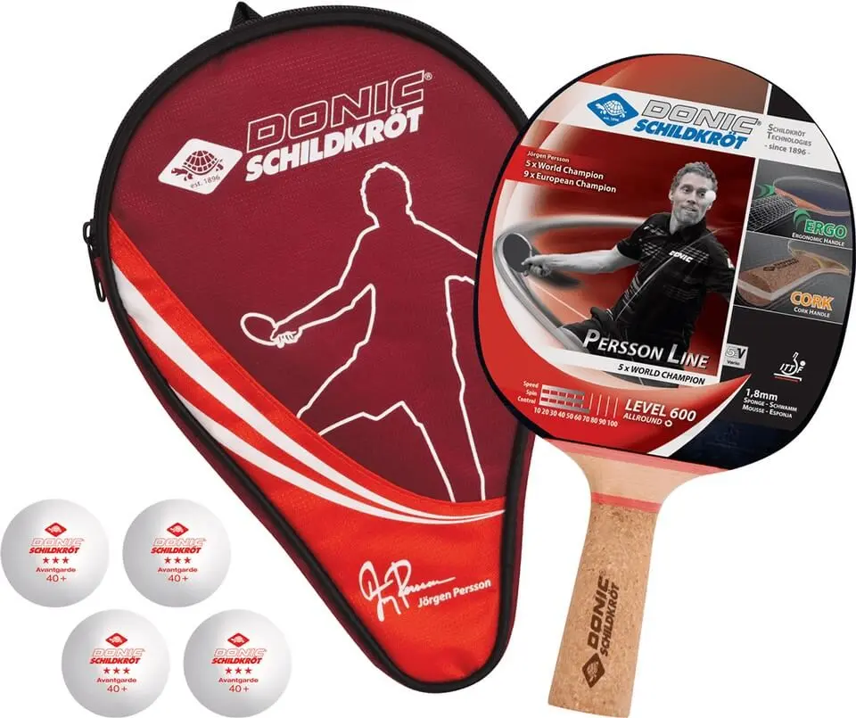 Set tenis de masa Donic Persson 600 (Red)