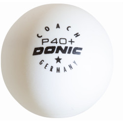 Set mingi pentru tenis de masa Donic Coach P40+ 1 Star (White) Thumb
