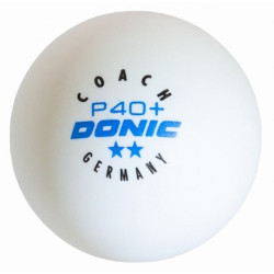 Set mingi pentru tenis de masa Donic Coach P40+ 2 Star (White) Thumb