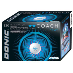 Set mingi pentru tenis de masa Donic Coach P40+ 2 Star (White)