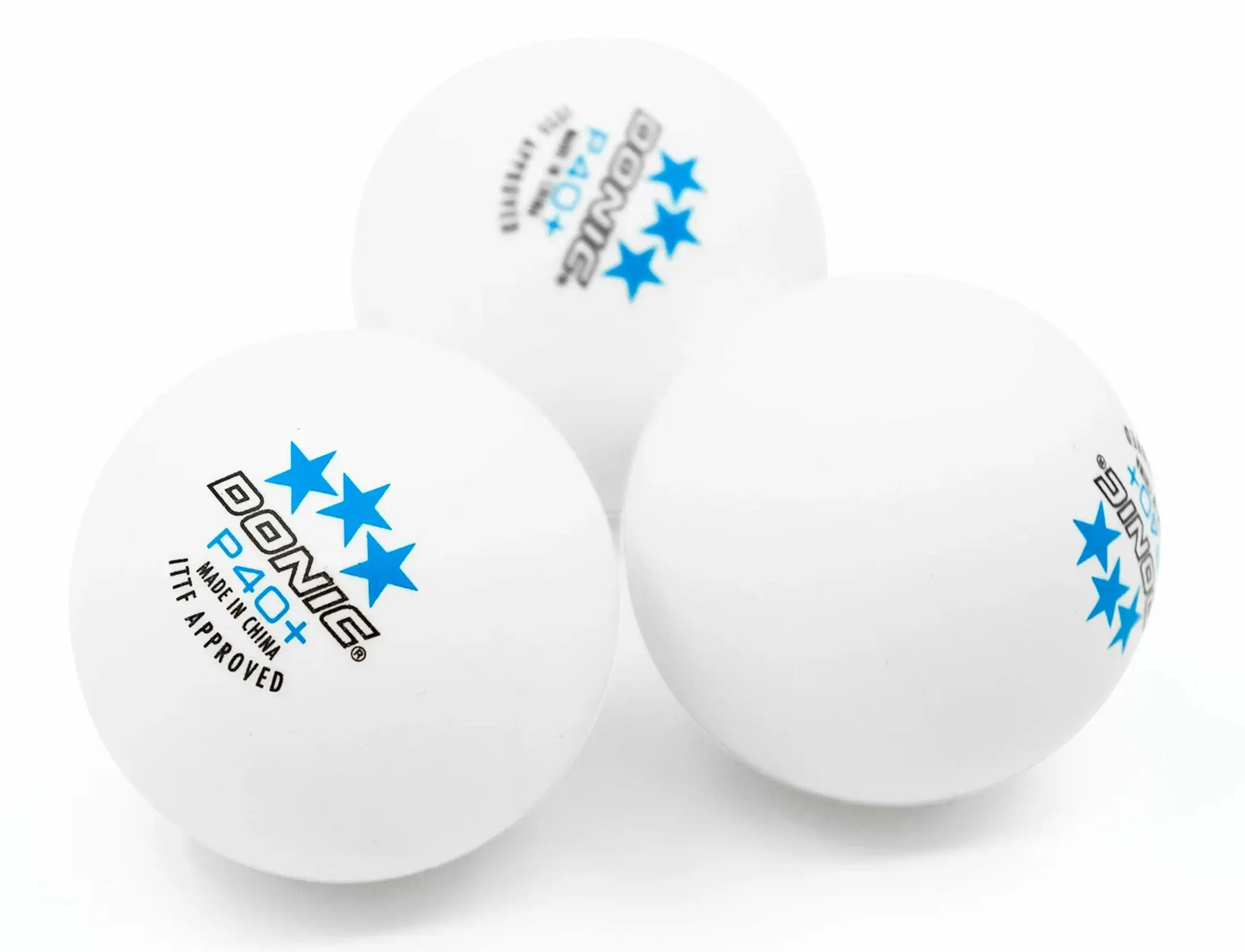 Set mingi pentru tenis de masa Donic P40+ Cell-Free (White)