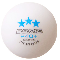Set mingi pentru tenis de masa Donic P40+ Cell-Free (White) Thumb