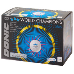 Set mingi pentru tenis de masa Donic P40+ Cell-Free (White)