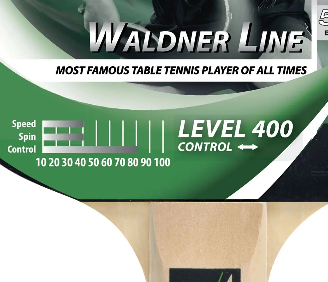 Paleta tenis de masa Donic Waldner Line 400 (Green/Black)