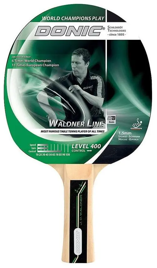 Paleta tenis de masa Donic Waldner Line 400 (Green/Black)