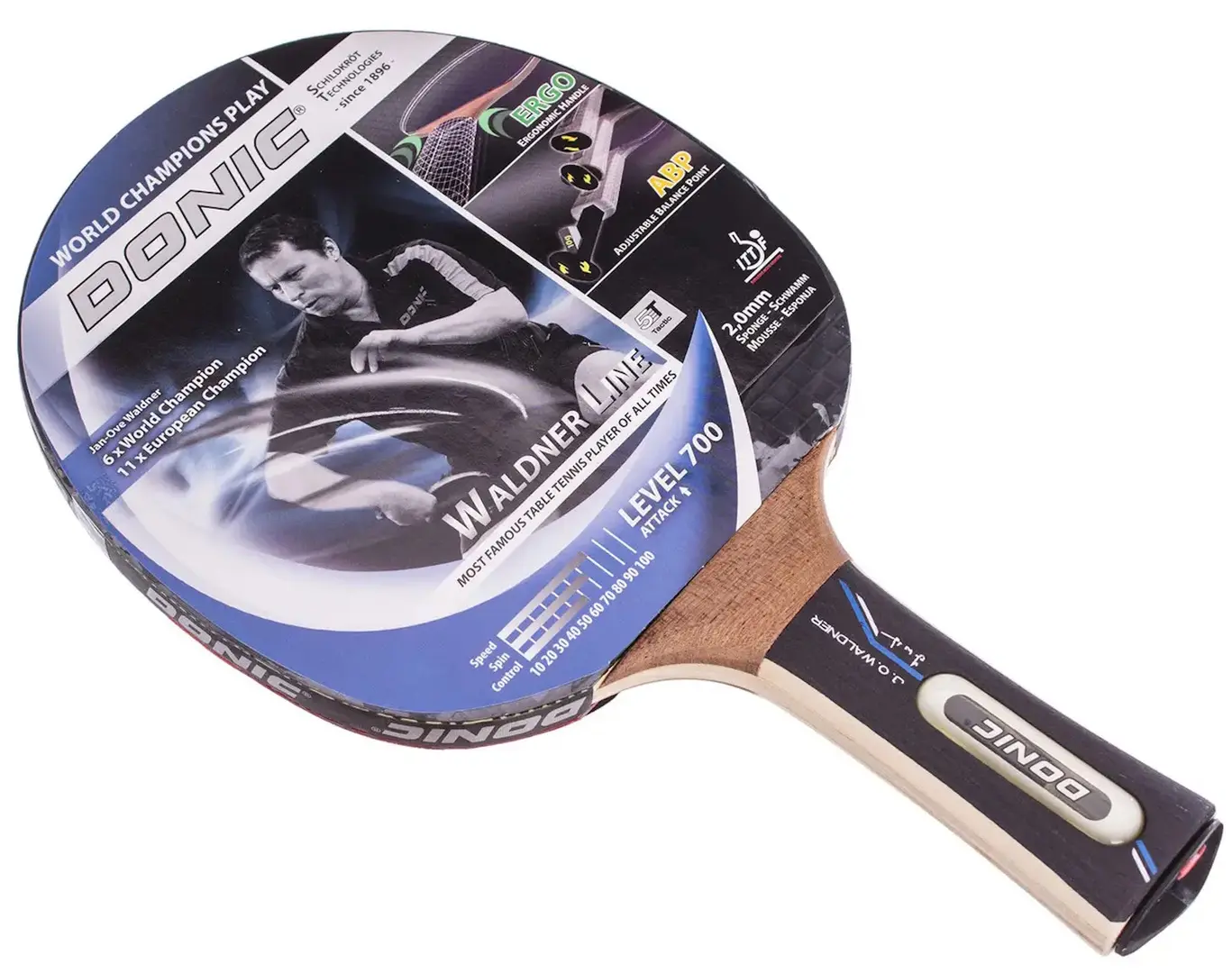 Paleta pentru tenis Donic Waldner Level 700 (Black/Red)