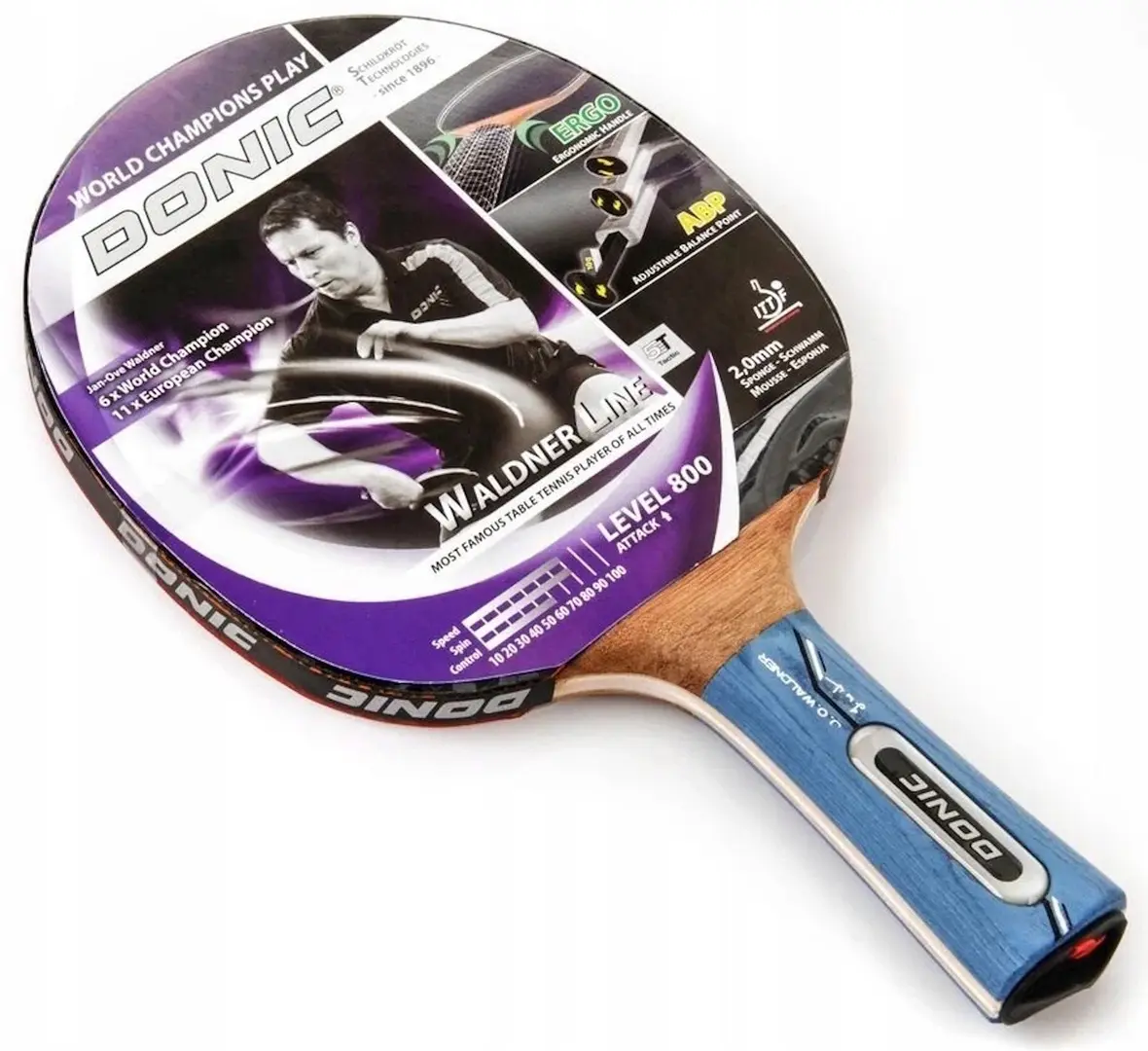 Paleta pentru tenis Donic Waldner Level 800 (Black/Red)