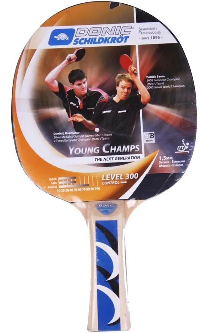 Paleta pentru tenis Donic Young Champs Level 300 (Black/Red)
