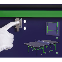Masa de tenis Homcom A90-351V00BU (Violet/Green) Thumb
