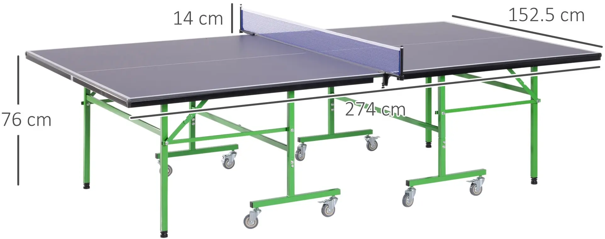 Masa de tenis Homcom A90-351V00BU (Violet/Green) - 9