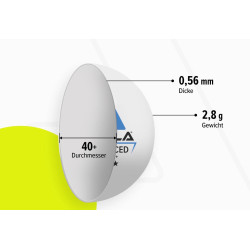 Set mingi pentru tenis de masa Joola Advanced Training 44207 (White) Thumb
