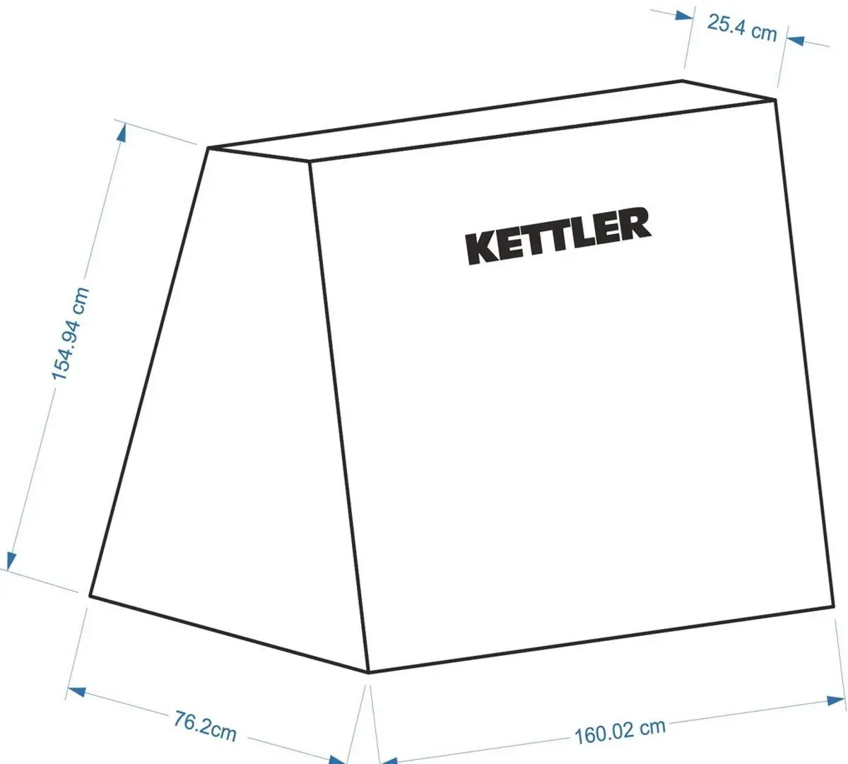 Husa de masa de tenis Kettler K-Cover (Black)