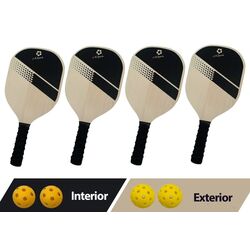 Набор для пиклбола La Sports 44370 (White/Black) Thumb