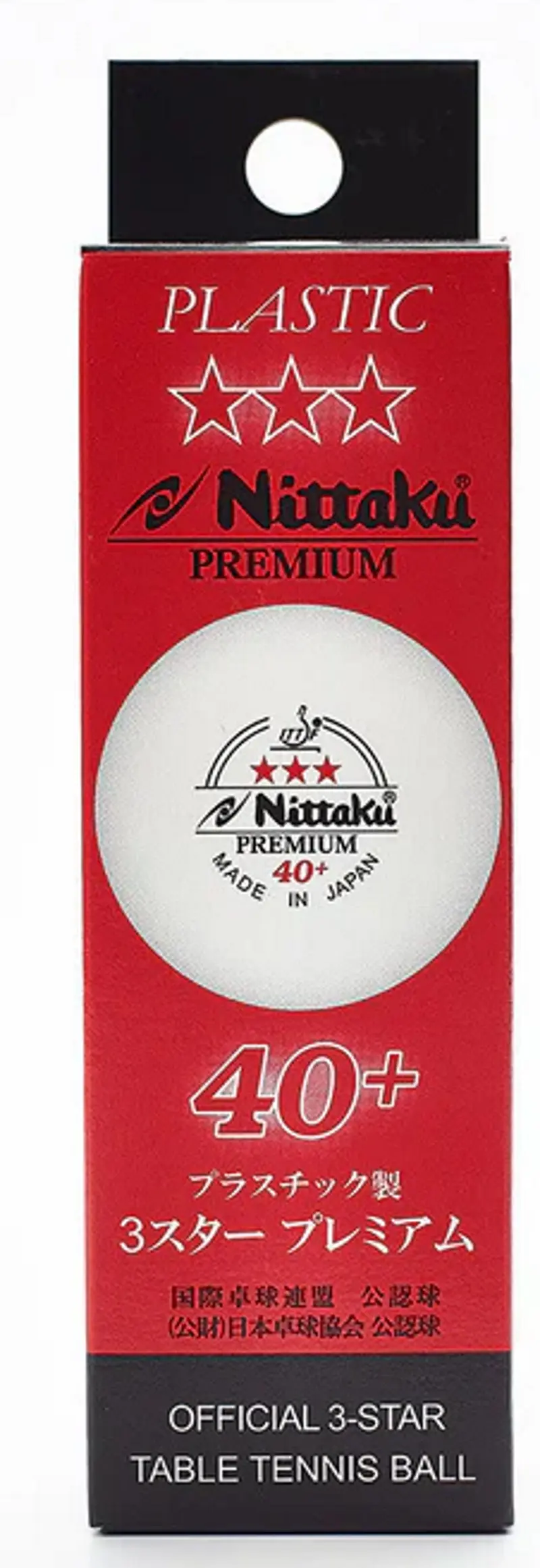 Set mingi pentru tenis de masa Nittaku Premium 3 Star (White)