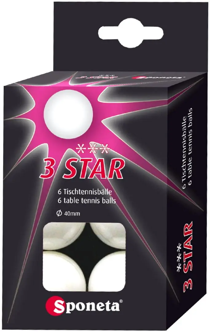 Set mingi pentru tenis de masă Sponeta TT 199.033 (White)