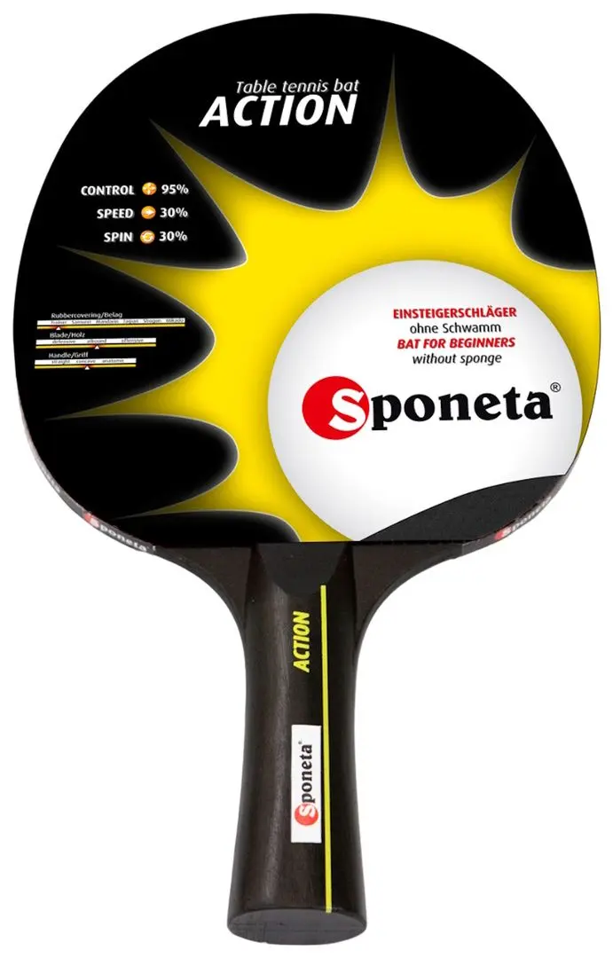 Paleta tenis de masa Sponeta Action (Black)