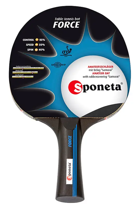 Paleta tenis de masa Sponeta Force (Black/Blue)