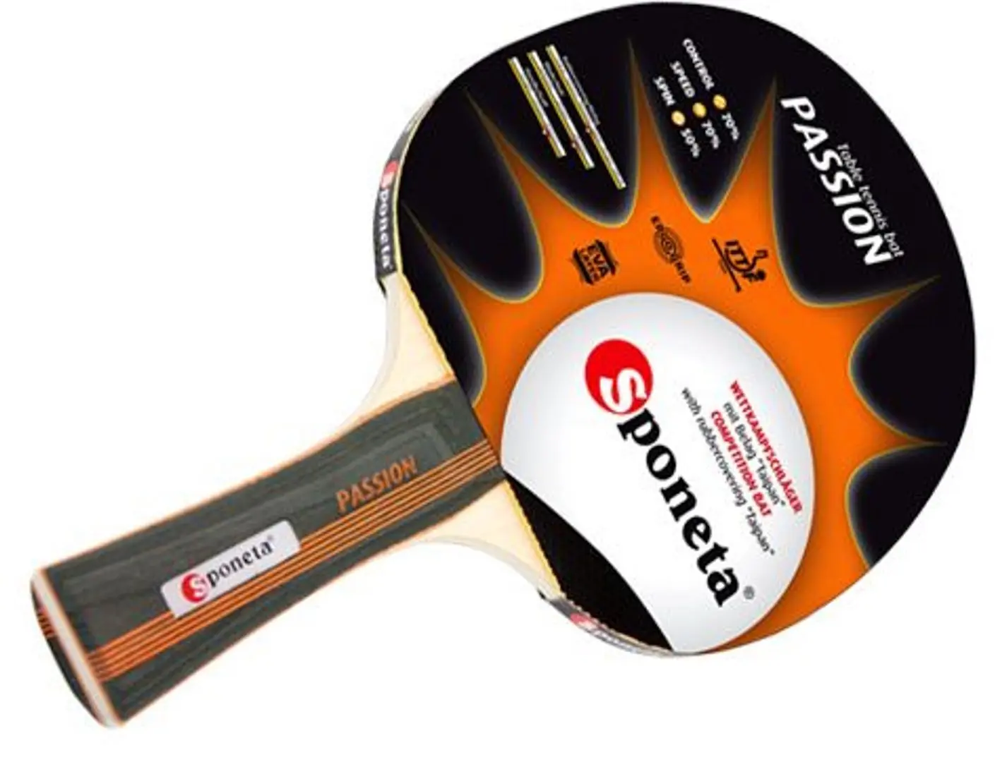 Paleta tenis de masa Sponeta Passion (Black)