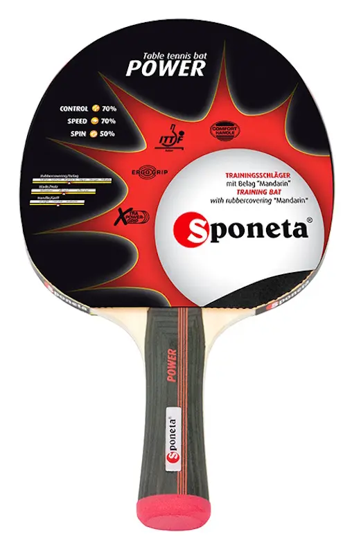 Paleta tenis de masa Sponeta Power (Black/Red)