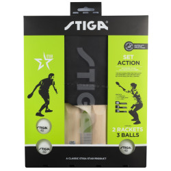 Set tenis de masa Stiga Action (Black/Red)