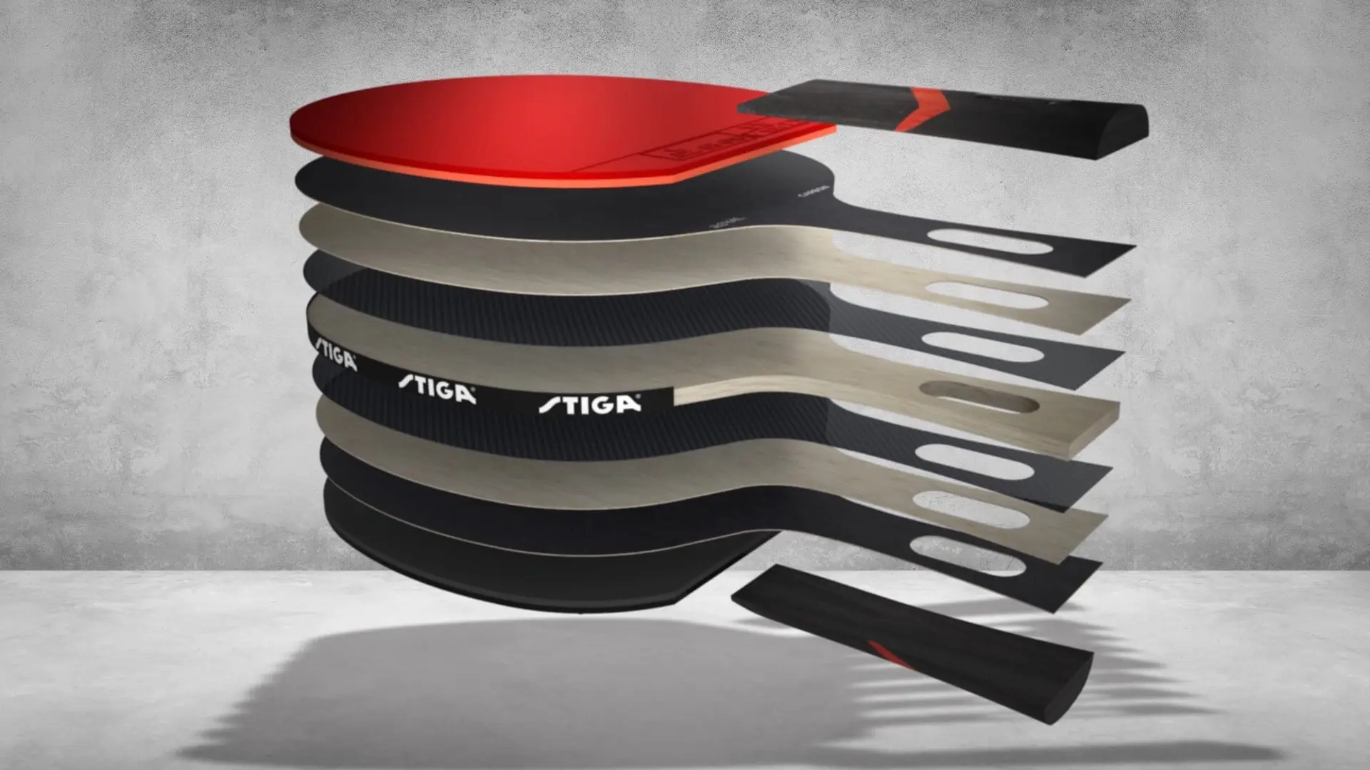 Ракетка для тенниса Stiga Royal Carbon 5-Star (Red/Black)