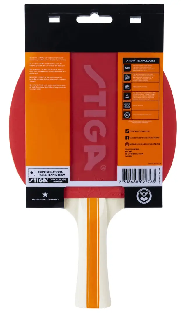 Ракетка для тенниса Stiga Star Expand (Black/Red)