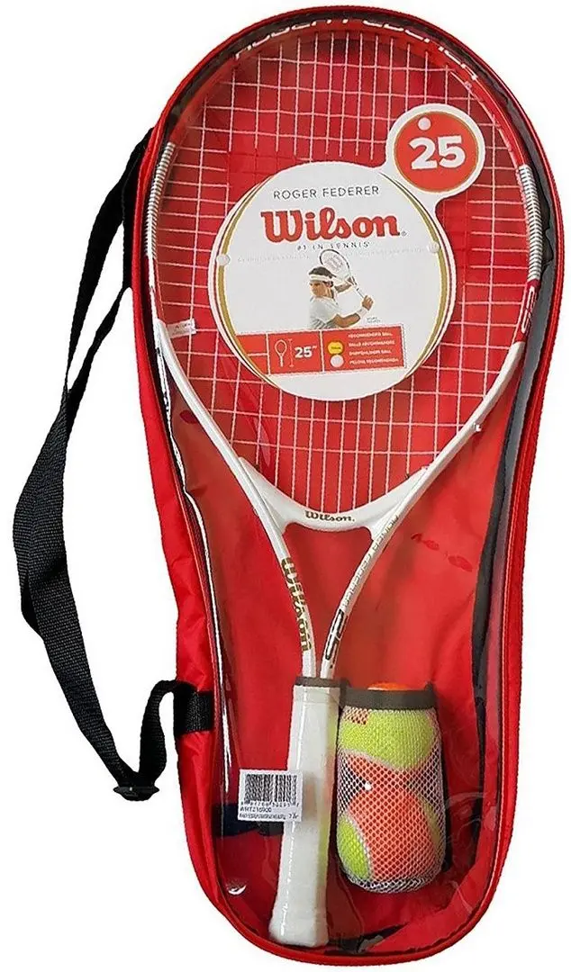 Set pentru tenis Wilson Roger Federer Starter Set (White/Red) - 2