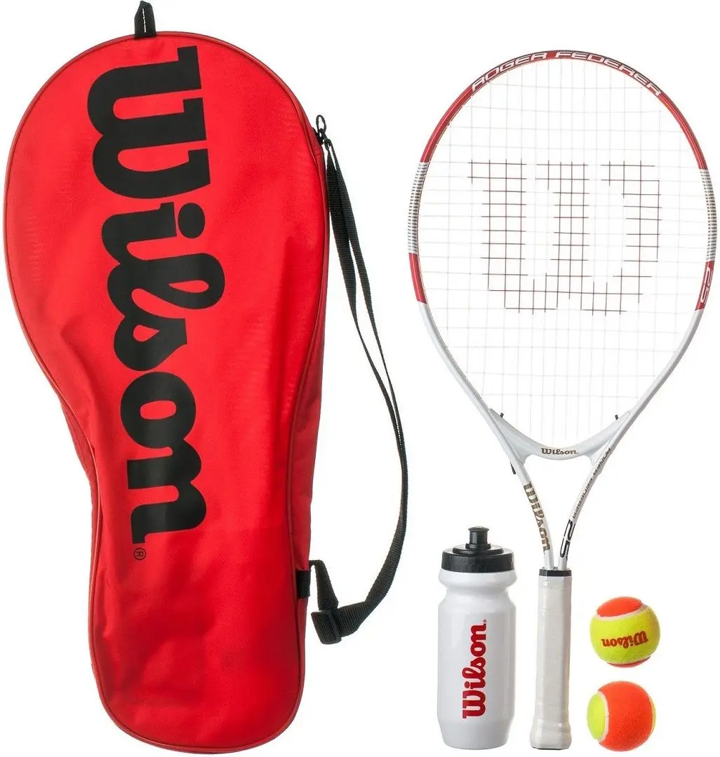 Set pentru tenis Wilson Roger Federer Starter Set (White/Red)