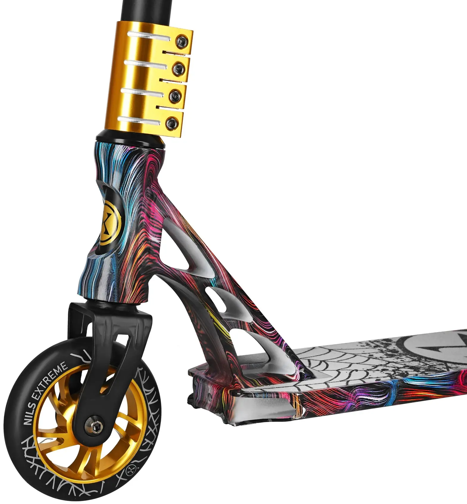 Самокат Nils Extreme HS221 Spider (Black/Gold) - 5