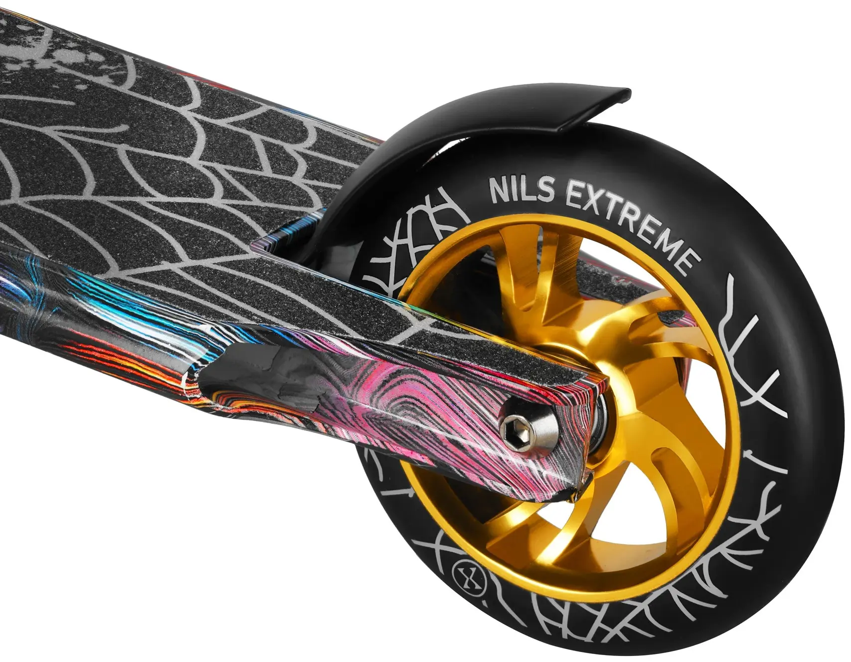 Самокат Nils Extreme HS221 Spider (Black/Gold) - 6