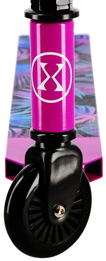 Самокат Nils Extreme Leaves HS021 (Black/Pink)