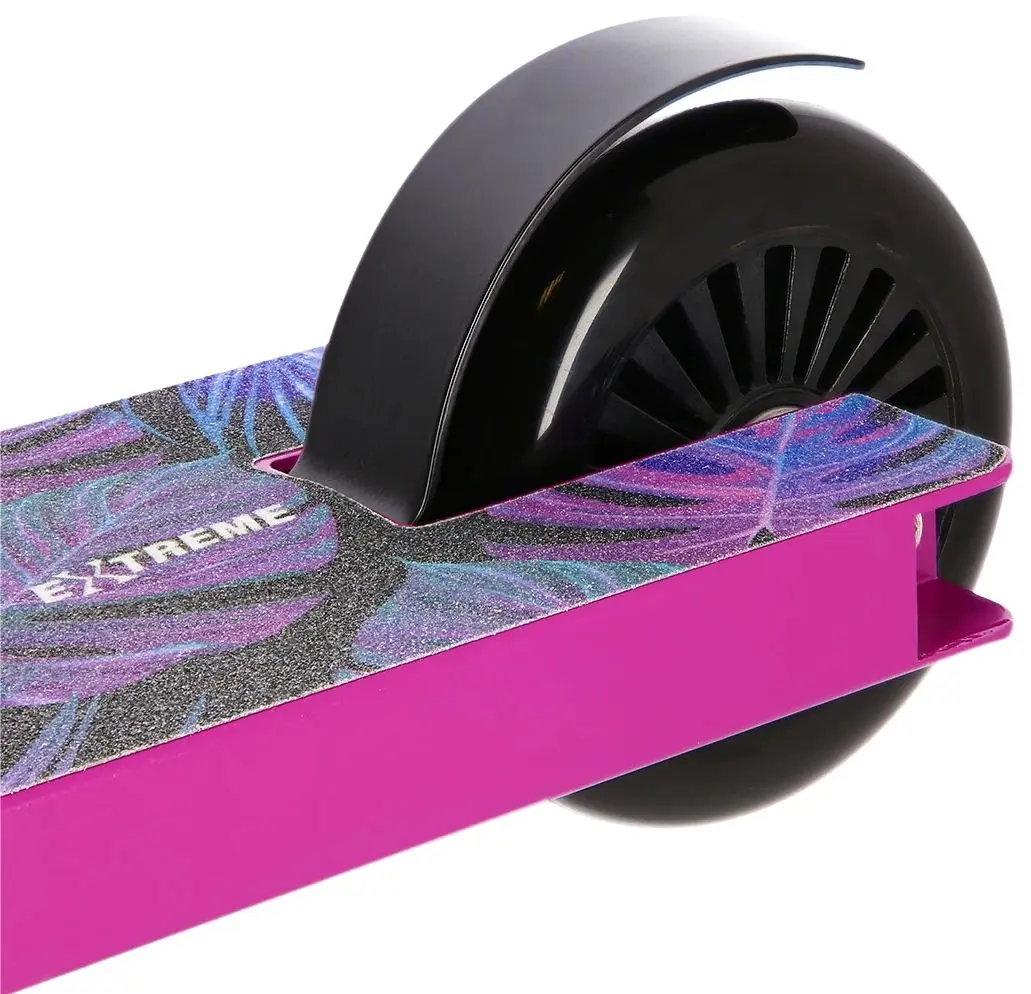 Самокат Nils Extreme Leaves HS021 (Black/Pink)