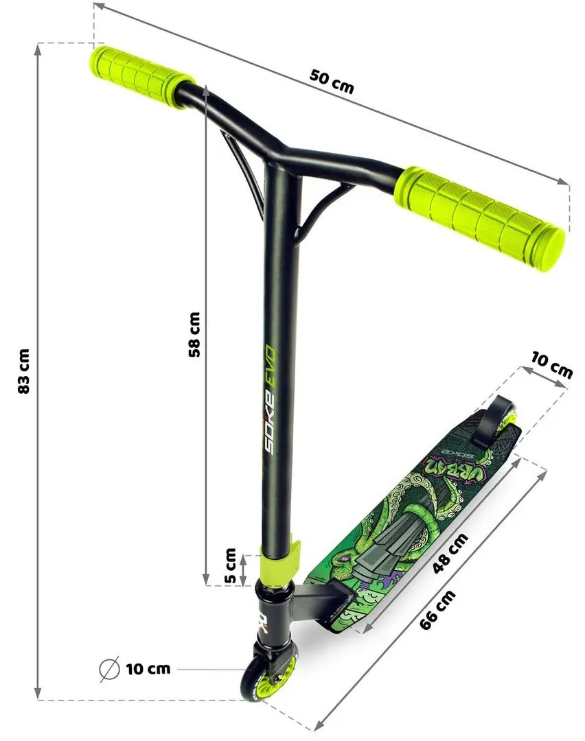 Trotineta Soke Evo (Green/Black)