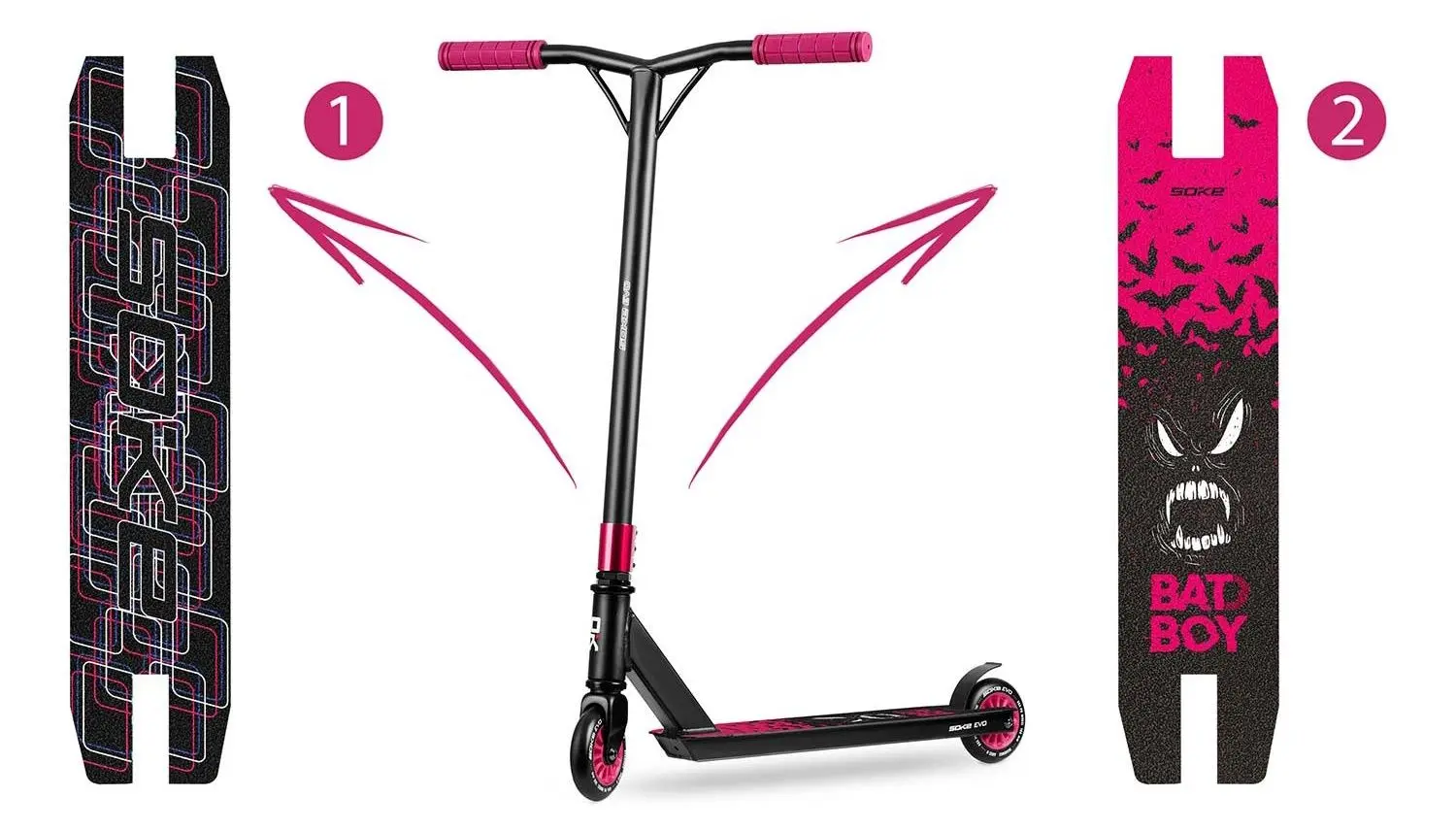 Самокат Soke Evo (Ruby/Black)