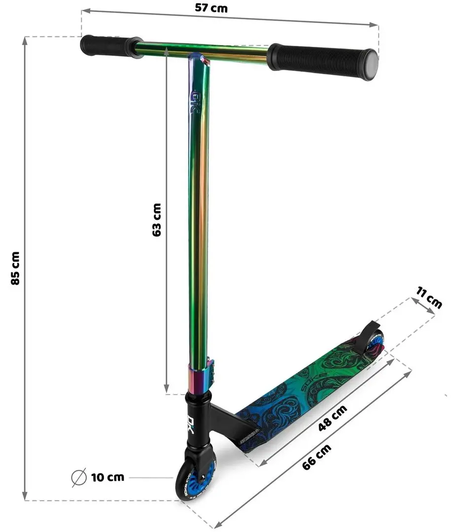 Trotineta Soke Evo Street (Black/Rainbow)