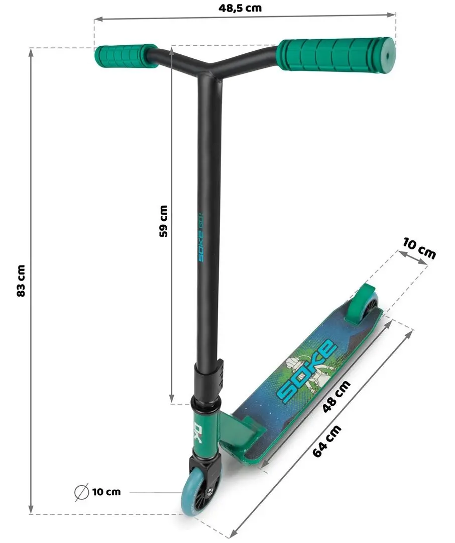 Trotineta Soke Go (Green/Blue)
