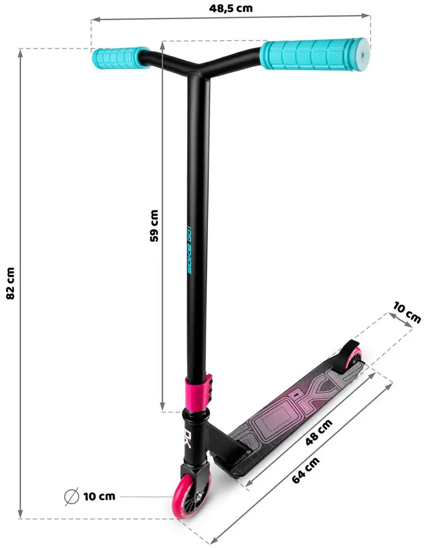 Trotineta Soke Go (Pink/Blue)